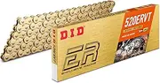 D.I.D 358613 520ERVT-100ZB G&G Motorcycle Chain, X-Ring, For Two-Wheeled Motorcycles, Gold