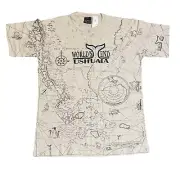 Patagonia Mens Large Sur All Over Print Map World’s End Ushuaia Vintage T Shirt