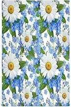 GAIREG Vibrant White Daisies Blue Drying Dish Towels for Kitchen, 28x18 Bulk Baking Towel