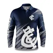 AFL Carlton Blues Men's 'Ignition' Fishing / Outdoors Shirt - Size 5XL