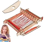 Weaving Machine Kit - Efficient Knitting Yarn Kit | Wooden Educational Creative Interactive Learning Toy for Hand-Knitting Children Crafts Adults Crochet Kids Projects