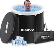 Ice Bath Tub for Athletes, KISKVV XXL Portable Cold Plunge Tub for Cold Water Therapy Ice Baths Foldable Ice Bathtub Outdoor Cold Plunge Tub Folding Freestanding Tub Hot Tub Spa Tub at Home Outdoor