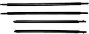 4Pcs Car Window Weather Strips Window Glass Black Rubber Waterproof Sealing Strips Compatible for Toyota Estima/Previa 2.4/3.5 ACR50 GSR50