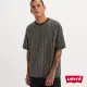 【LEVIS 官方旗艦】男款 短袖T恤 / Baby TAB LOGO / 橫條紋寬鬆休閒 人氣新品 A6370-0003