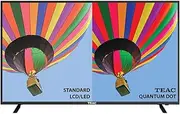 TEAC QLED LEQ55A722 - A7 Series 55 Inch 4K UHD Quantum Dot Android Smart TV, Ultra-Realistic Vivid Colour and Dynamic Images, USB, HDMI, LAN, Wi-Fi, Ethernet, Black