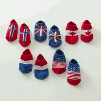 在飛比找蝦皮購物優惠-(0-2歲)嬰幼兒用品 兒童襪子 小孩襪子 世界各國國旗款B
