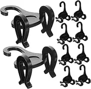 SOESFOUFU 10pcs Shoe Hooks for Space Saving Hanging Shoe Organizer for Sneakers Slippers for Home Travel Store Display Lightweight Reusable