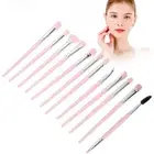 12pcs/Set Professional Eye Shadow Concealer Blusher Brush Cosmetic Brush Mak EOM