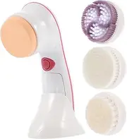 LOORGVEL 4 Head Facial Cleansing Brush Bristle Electric Face Cleanser Machine Cleanse for Women Girls