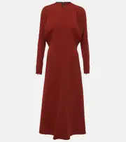 [Victoria Beckham] Victoria Beckham Dolman cady midi dress AU 14 red