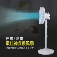 在飛比找蝦皮購物優惠-【免運費】勳風 14吋 DC節能 循環充電式無線立扇 夏扇/