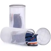 2Pcs Shoes Washing Machine Bag, Honeycomb Mesh Laundry Bags for Sneaker Clean...