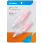 Studymate Retractable Correction Tape 5mm x 4m Pink