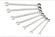 Steelman PRO 78964 7-Piece Standard 144-Tooth Ratcheting Wrench Set