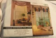 Vtg VOGUE 1081 SWAGS JABOTS SUSANNA STRATTON-NORRIS PATTERN FOR LIVING UNCUT