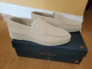 NEW Mens Sperry John Legend Boat Cream Shoes STS24080. Choose Size
