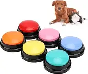 Recordable Buttons for Dogs, Talking Buttons for Pet Communication, Learning Press Buttons, Answer Buzzers, 30 Seconds Recording, Dog Talk Button, Funny Toys Button, Sound Button Interactive Tool