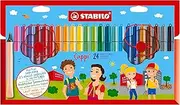 STABILO Cappi Felt Tip Pen - Wallet of 24 Assorted Colours + 2 cap