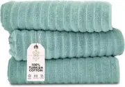 Classic Turkish Towels CTT - Luxury Jumbo Bath Sheet 3 Piece, 100% Turkish