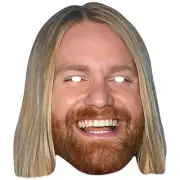 Sam Ryder Celebrity Pop Singer Card Party Face Mask - Song Contest