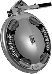 Disklok Steering Wheel Lock 'Gold Edition' - Small - 35-39 cm - Silver - SCM Tested Universal Anti-Theft Device Heavy Duty High Visibility Deterrent Effect for Car Motor Home