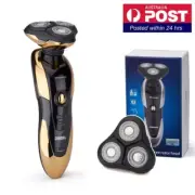 3 Heads Men's Rotary Cordless Electric Shaver Razor Rechargeable Washable New
