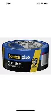 Scotch BLUE 1.88" x 60 yd. Sharp Lines Painter's Tape 2093-48TC. HUGE LOT 10