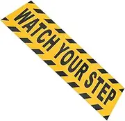 LIFKICH Non-Slip Stickers Warning Message Signs Non Slip Markers Safety Indication Tape Floor Alert Stickers Caution Indication Tape Non Slip Warning Markers Office Safety Signs PVC Yellow