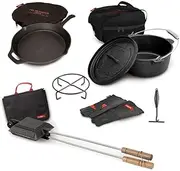 Campfire Flinders Cast Iron Cookware 9-Pieces Set