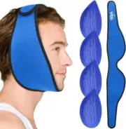 Jaw Ice Pack Reusable Face Ice Pack for Wisdom Teeth, Jaw Ice Wrap with 4 Gel Pa