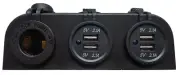 12V, DUAL USB 4.2A CHARGER X 2 POWER OUTLET SOCKET SURFACE MOUNT 4X4 CAR MARINE