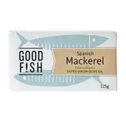 Organic Good Fish Mackerel in Extra Virgin Olive Oil CAN Bulk Buy 6 x 120g – Fresh, healthy organic delivery | Doorstep Organics