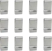 [NEETUE] 12 Pack of Men’s Slim Money Clip Metal Money Clip Stainless Steel Cash Clip Front Pocket Minimalist Wallet Credit Card Cash Holder Money & Cards Holder (Silver)