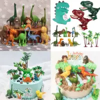 在飛比找蝦皮購物優惠-蛋糕裝飾恐龍當家擺件 恐龍烘焙擺件生日蛋糕擺件玩偶玩具萌系小