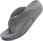[LMRENCE] Flip Flops sandals Women Thong Sandals Arch Support Soft Flip Flop Sandal Non-Slip Beach Wedge Sandal