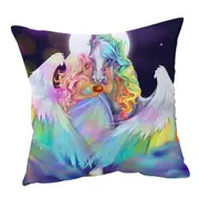 Rainbows Space Starlight Pegasus and Princess Cushion Cover