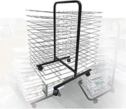 26-Layer Art Drying Rack,Drying Easel,Removable Educational Product Drying Rack with Pulleys,Movable Art Drying Rack for Gouache Painting
