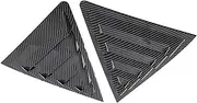 1 Pair Side Vent Window Scoop Louver Cover Trim Carbon Fiber Side Window Louver Shutter Cover Trim Compatible For Toyota Corolla 14-18 Auto