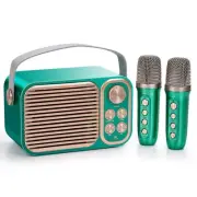 Karaoke Machine for Kids & Adults, Portable Mini System with 2 Wireless Micro...