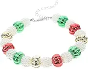 CORHAD Dog Collar Adjustable Pet Necklace Candy Color Dog Jewelry Sparkly Dog Wedding Collar for Girls