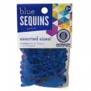Blue Craft Sequins in Assorted Sizes (10 packs)