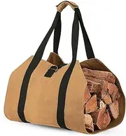 Firewood Carrier, Wood Carrying Bag For Firewood, Waterproof Log Tote With Handles, Extra Strong Double Strap Reinforced Log Carrier For Firewood, Hay Hauling For Fireplace Or Outdoor Camping