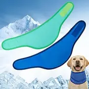 Dog Cooling Bandana - 2 Pack Instant Chill Out Adjustable Pet Scarf Summer Outdoor Ice Collar Cooler Prevent Sunstroke for Small Medium Large Breeds