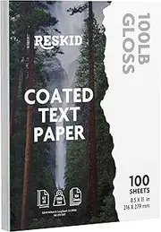 Double-Sided 100lb Gloss Text Digital C2S Paper – Perfect for Color Laser Printing, Design Proposals, Flyers, Brochures | 8.5 x 11 | 100lb Gloss Text | Glossy Coated | 100 Sheets (100lb Gloss, 8.5x11)