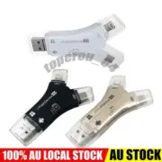 4-in-1 Media Transfer with Memory Card USB TF Micro SD Card Reader