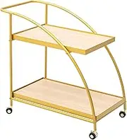 Home Shelves Outdoor Drinks Food Catering Trolleys Kitchen Tea Trolleys with Wheels Side Table Bar Table for Kitchen Home Office