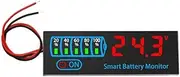 Wisyurt 18650 Li-Ion Lipo Lithium Test 7-55V Acid Battery Level Indicator Tester LEDDisplay Meter Module Capacity VoltageMeter,C