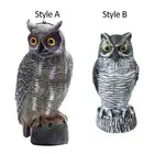 Owl Decoy Scare Squirrels, Fake Bird Owl Scarecrow Decoy, Realistic Owl Garden