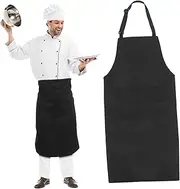 [SHERCHPRY] Cooking Apron Set Halter Neck Design Polyester Cotton Adjustable for Women Men Versatile for Artists Hairstylists