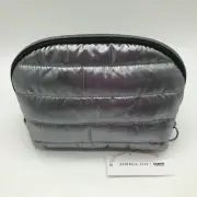 Conair #1 Cosmetic Bag "Sophia Joy. Round Top - Shiny Silver.